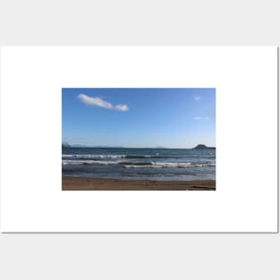 Lucrino Beach with a blue sky Posters and Art